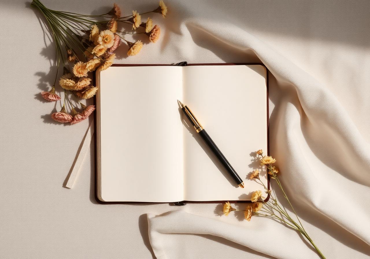 Journal and pen